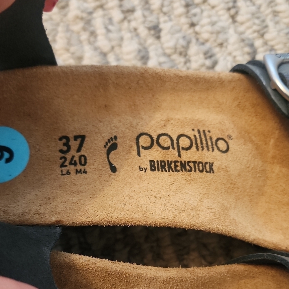 Papillio By Birkenstock Soley Leather Wedge Sandal Size 37 - Picture 4 of 6